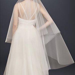 David’s Bridal two tier circle cut veil